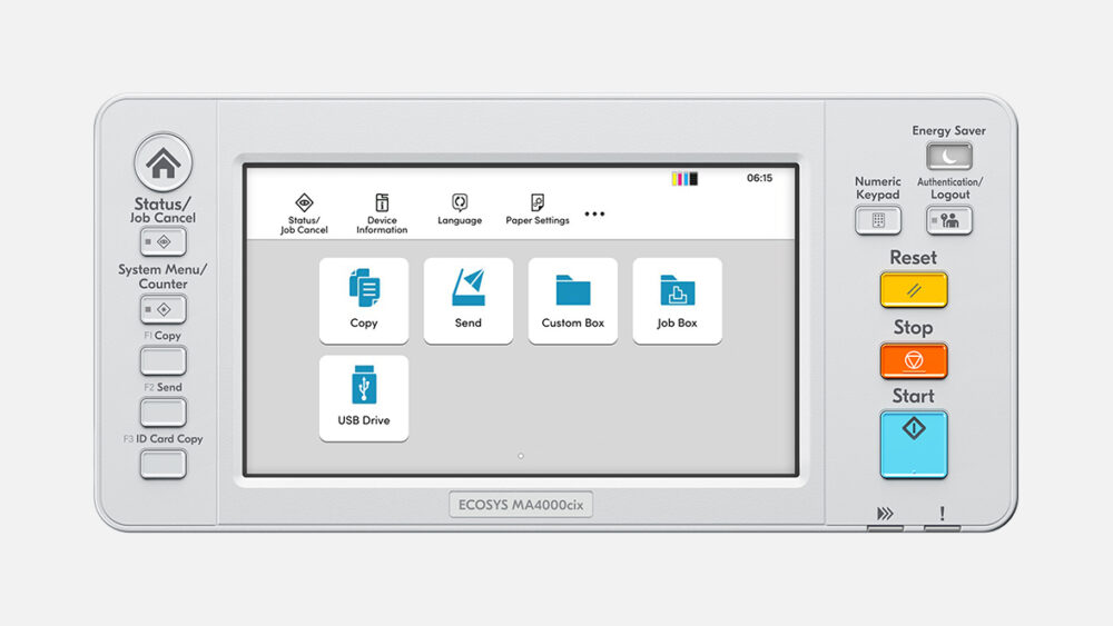 Kyocera ECOSYS MA4000CIX | A4 Renkli Çok Fonksiyonlu Fotokopi Makinesi - Görsel 3